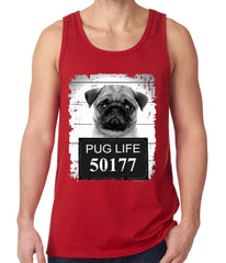 Mug Shot Pug Life Funny Tank Top