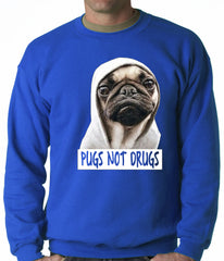Pugs Not Drugs Crewneck Sweatshirt