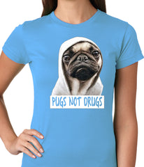 Pugs Not Drugs Girls T-shirt