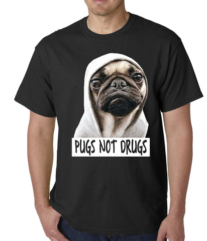 Pugs Not Drugs Mens T-shirt
