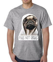 Pugs Not Drugs Mens T-shirt