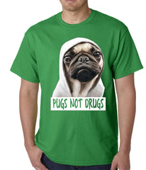 Pugs Not Drugs Mens T-shirt