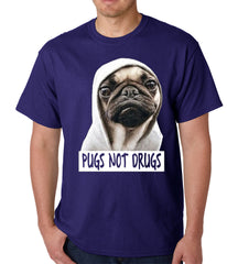 Pugs Not Drugs Mens T-shirt