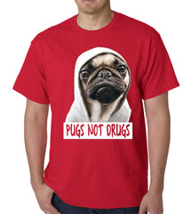 Pugs Not Drugs Mens T-shirt