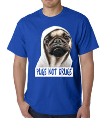 Pugs Not Drugs Mens T-shirt