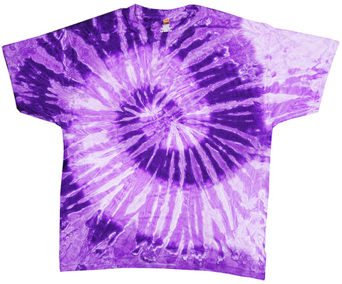 Purple And White Tie Dye T-Shirt 