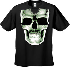 Radioactive Glowing Skull Kids T-Shirt (Black)