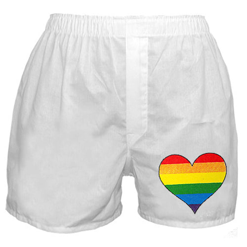 Rainbow Heart  Boxer Shorts 
