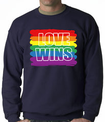Rainbow Love Wins Gay Marriage Equality Adult Crewneck