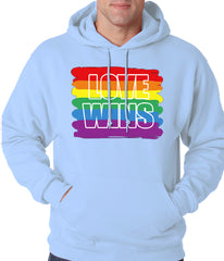 Rainbow Love Wins Gay Marriage Equality Adult Hoodie