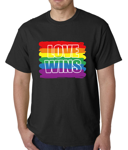 Rainbow Love Wins Gay Marriage Equality Mens T-shirt