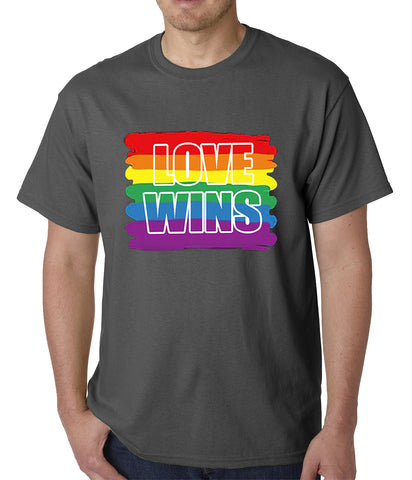 Rainbow Love Wins Gay Marriage Equality Mens T-shirt