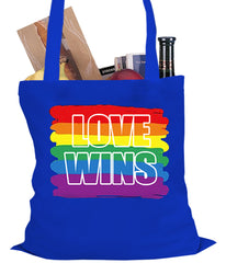 Rainbow Love Wins Gay Marriage Equality Tote Bag