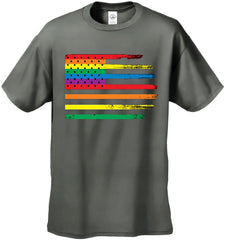 Rainbow Pride American Vintage Flag Men's T-Shirt