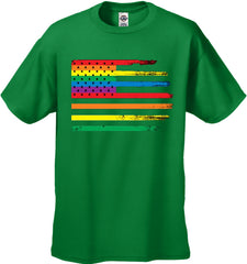 Rainbow Pride American Vintage Flag Men's T-Shirt