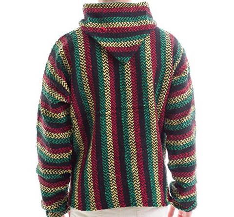 Deluxe Baja - Original Mexican Baja Hoodie (Rasta Color)