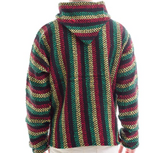 Deluxe Baja - Original Mexican Baja Hoodie (Rasta Color)