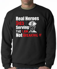 Real Heroes Adult Crewneck