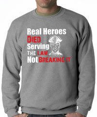 Real Heroes Adult Crewneck