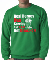 Real Heroes Adult Crewneck