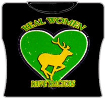 Real Women Drive Tractors T-shirts 