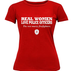 Real Women Love Police Officers Girl's T- Shirt