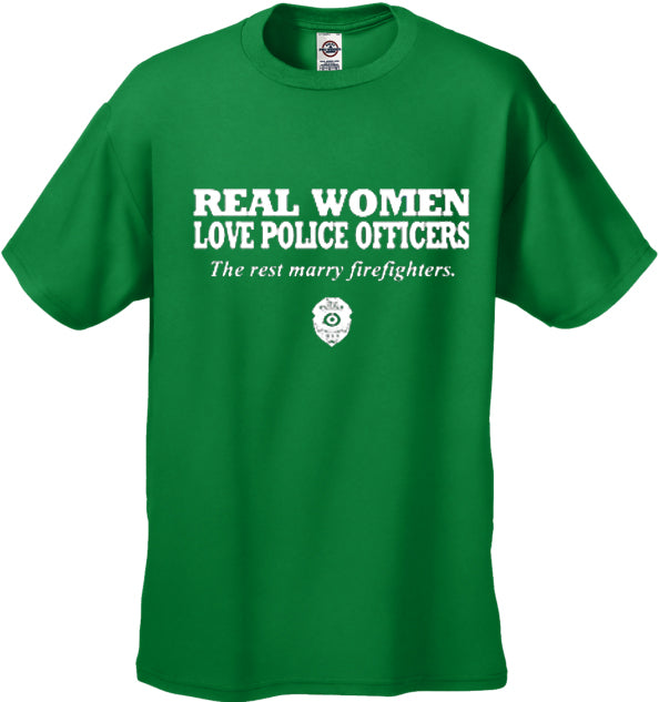 Real Women Love Police Officers Men's T- Shirt