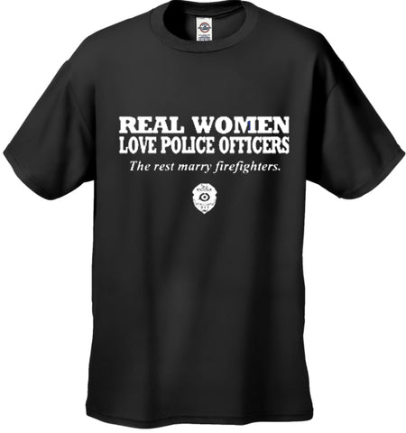 Real Women Love Police Officers Men's T- Shirt