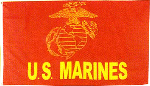 Red US Marines Flag