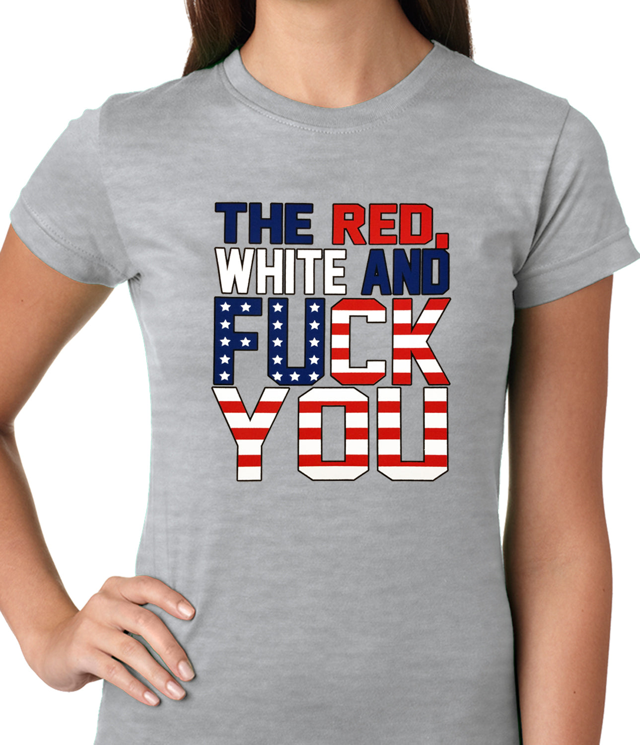 Red, White & F*ck You Ladies T-shirt