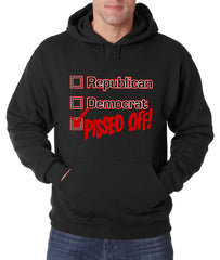 Republican, Democrat, PISSED OFF! Adult Hoodie