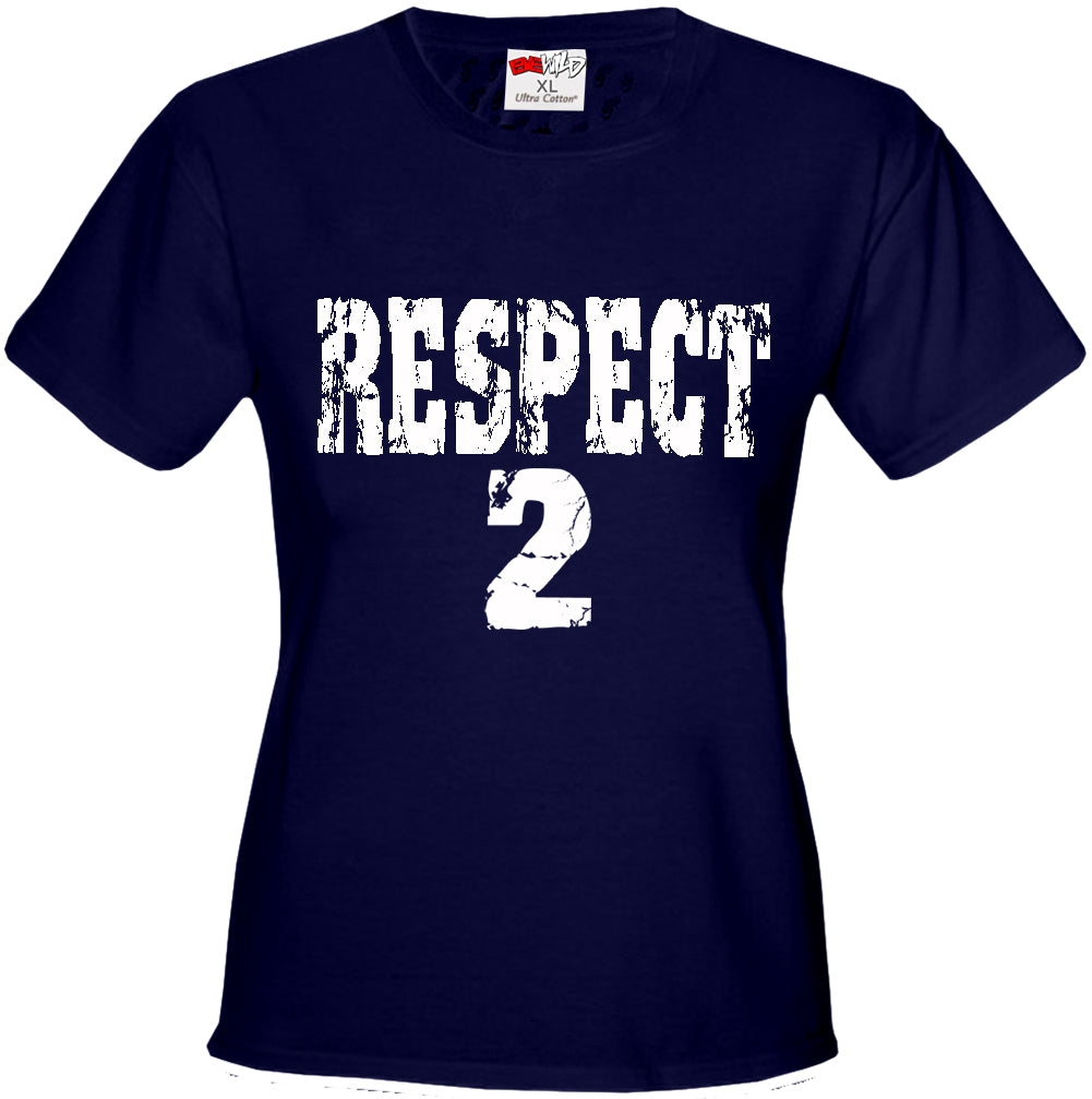 RESPECT 2 Jeter Baseball Girls T-shirt (Navy Blue) – Bewild