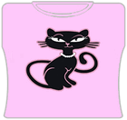 Retro Kitty Girls T-Shirt