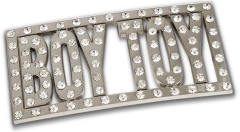  Rhinestone Boy Toy Belt Buckle With FREE Leather Belt