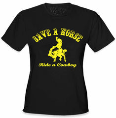 Ride A Cowboy Girls T-Shirt 