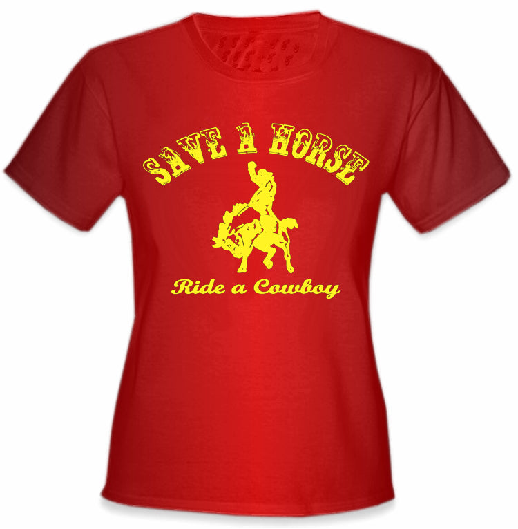 Ride A Cowboy Girls T-Shirt