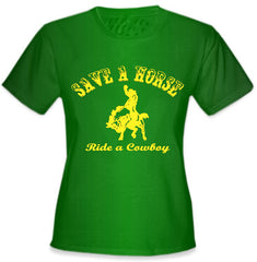 Ride A Cowboy Girls T-Shirt