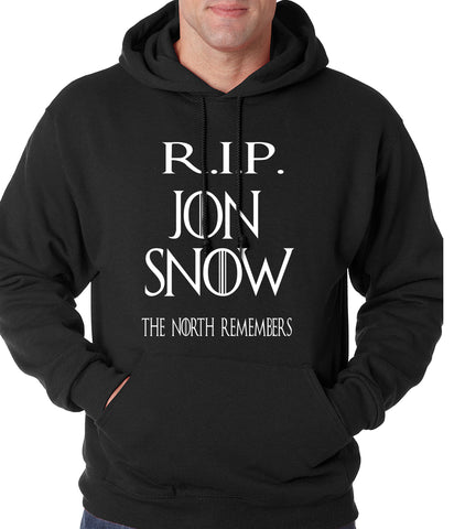RIP Jon Snow - The North Remembers Adult Hoodie