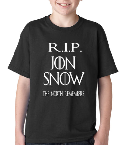 RIP Jon Snow - The North Remembers Kids T-shirt