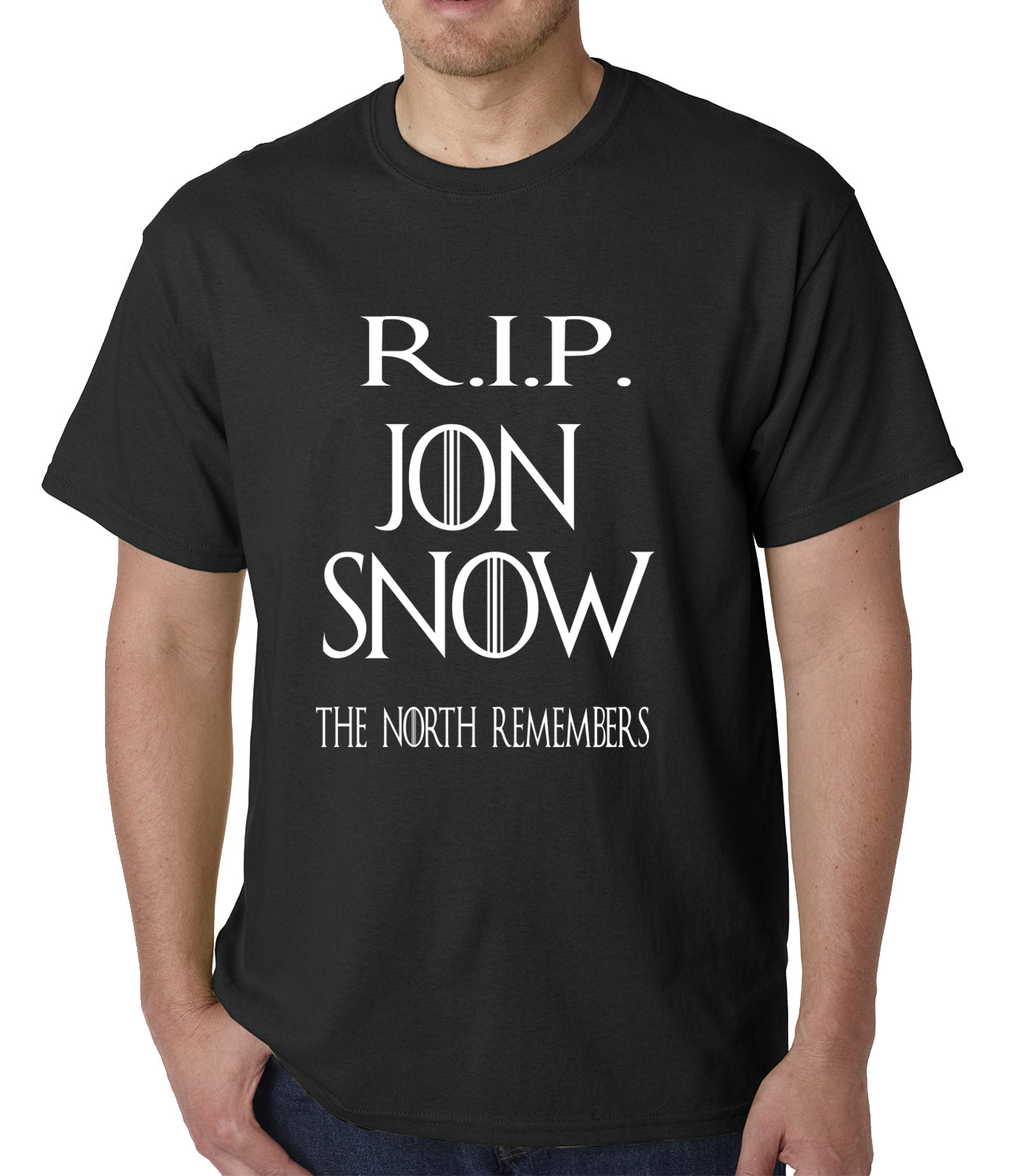 RIP Jon Snow - The North Remembers Mens T-shirt