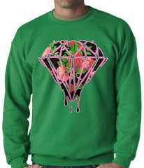 Roses Dripping Diamond Adult Crewneck