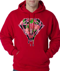 Roses Dripping Diamond Adult Hoodie