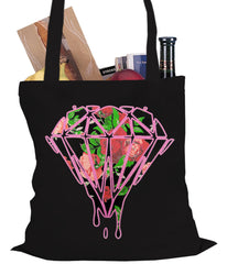 Roses Dripping Diamond Tote Bag