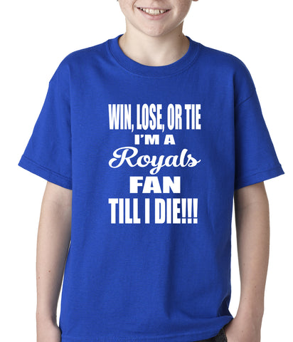 Royals Fan Till I Die Kids T-shirt