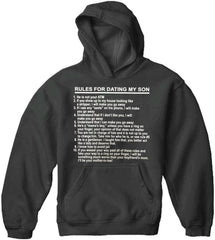 Rules For Dating My Son Adult Hoodie