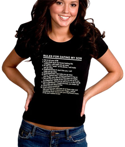 Rules For Dating My Son Girl's T-Shirt