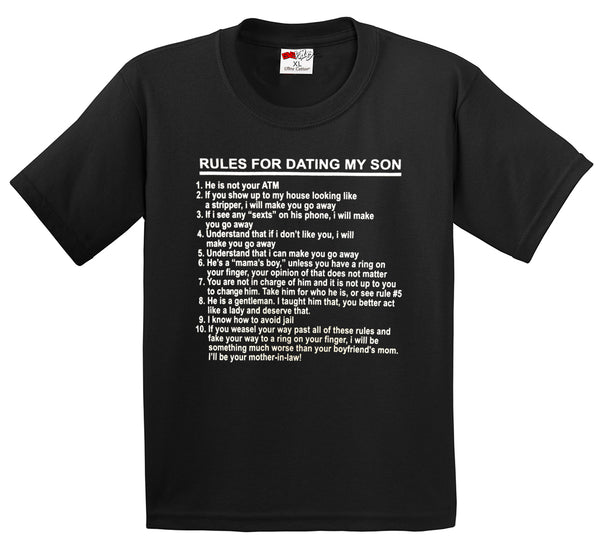 Rules For Dating My Son Men's T-Shirt –