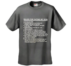 Rules For Dating My Son Men's T-Shirt