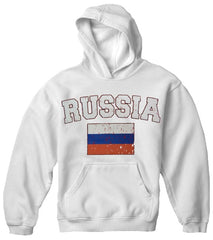 Russia Vintage Flag International Hoodie