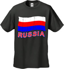 Russia Vintage Flag Men's T-Shirt